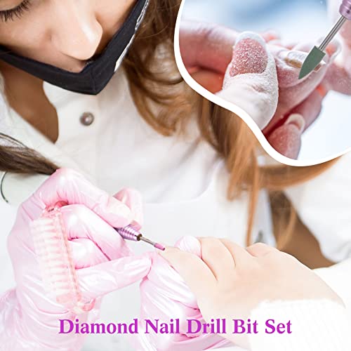 47 Piece Electric Nail Drill Bit Set 3/32 Inch Diamond Ceramic for Acrylic Gel Nails - Image 6