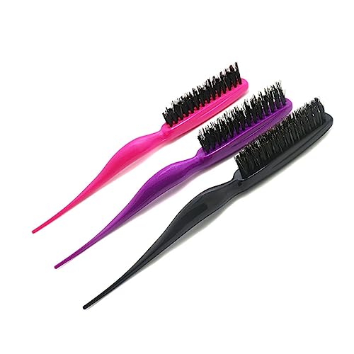4-Piece Boar Bristle Teasing Brush Set for Hair Styling and Volume Boosting - Image 9