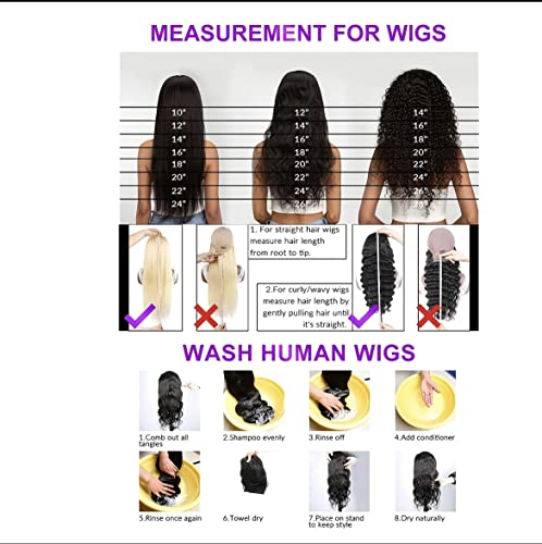 4x4 Transparent Body Wave Human Hair Lace Closure Wig for Black Women, 24 Inch, 180% Density - Image 7