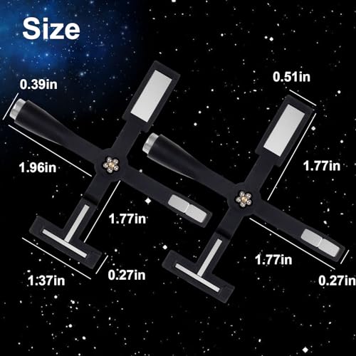 5 in 1 Cat Eye Magnet for Nails, 2Pcs Multifunctional Cat Eye Gel Nail Polish Magnet, Upgraded Strong Magnetism Cross Nail Magnets for 3D Nail Art Design DIY Home Salon Manicure (Black) - Image 5