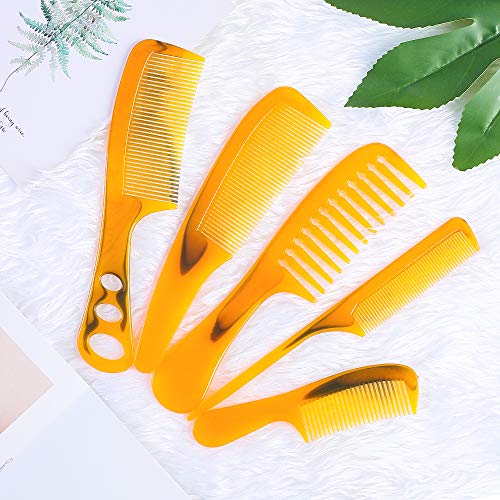 5 Pack XINSANRUI Women's Hair Comb Set Wide Fine Tooth for All Hair Types - Image 3