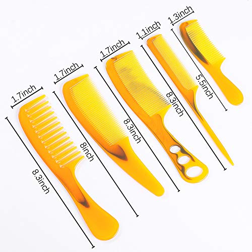 5 Pack XINSANRUI Women's Hair Comb Set Wide Fine Tooth for All Hair Types - Image 2