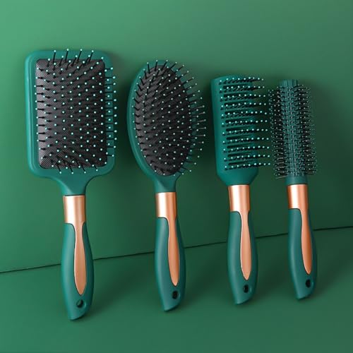 5-Piece Hair Brush Set for Curling, Styling, Comb, Flat, and Airbag Use - Image 2