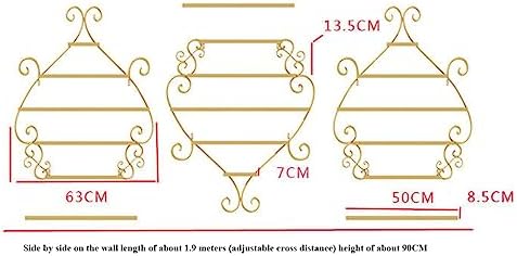5 Tier Metal Nail Polish Rack Organizer Double S Curve Black Set of 4 - Image 2