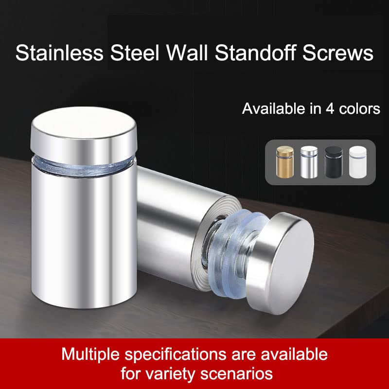 50 Piece 25x12MM Black Stainless Steel Standoff Screws for Glass Sign Holders - Image 2