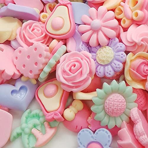 50Pcs Mixed Aurora Resin Nail Art Charms Bow/Flower Multi-Shapes AB Color Nail Sparkle Rhinestones for DIY Crafts Stones - Image 4