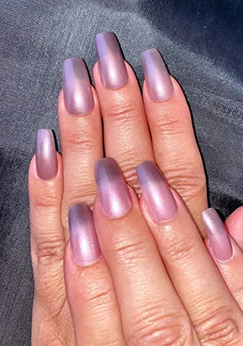 Purple Shimmer Thermal Color Changing Nail Polish, Purple to Pink Polish : Twilight - Image 5