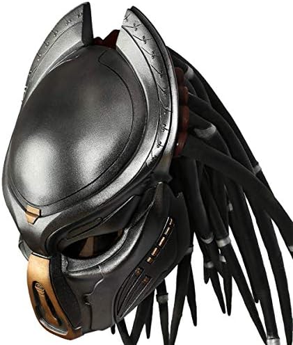 Xcoser Predator Mask with Dreads Hair Costume Accessories for Halloween Cosplay - Image 2