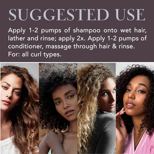 Saphira Divine Curls Shampoo & Conditioner for Curly, Wavy & Multi-Textured Hair, Sulfate-Free, Paraben-Free, Deeply Cleanses, Restores & Hydrates - Image 6