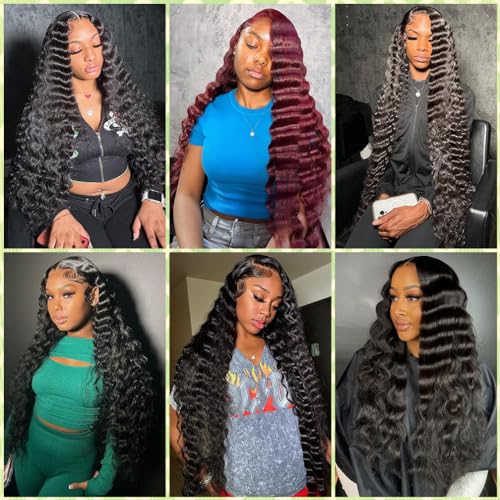 Borchan Loose Deep Wave Bundles and Closure Unprocessed Virgin Human Hair Bundles 12 14 16 +10 Inch Loose Wave Bundles with Closure Brazilian Deep Wave Human Hair 3 Bundles with Closure Natural Color - Image 6