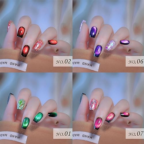Gel Polish Gel Nail Polish Gemstone Jelly Gel Polish Nail Art Manicure Salon Gift Chip-Resistant Quick Dry for Long-lasting Salon-Quality Nail Gel Polish Nail Glitter Todays Daily Deals - Image 4