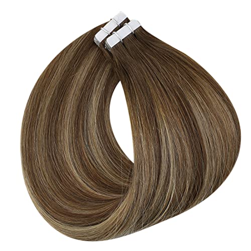 Full Shine 16 Inch Balayage Tape In Remy Human Hair Extensions 20 Pieces 50 Grams - Image 5