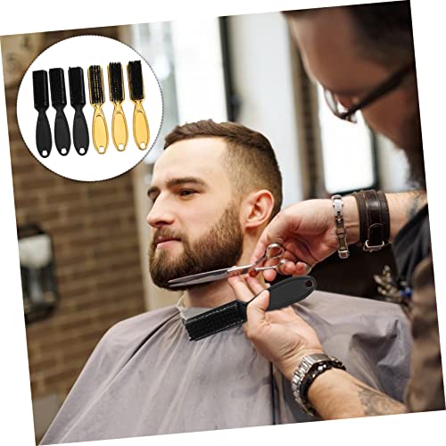Angoily 6pcs Cleaning Brush Hairbrush Salon Duster Brush Neck Men Tools Face Cleaning Tools Mens Combs for Hair Mens Trimmers for Face Small Comb Nylon Fiber Hair Soft Fur Man - Image 4