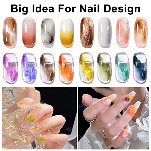 15ml Clear Blossom Gel Nail Polish for DIY Manicure Marble Floral Designs - Image 2