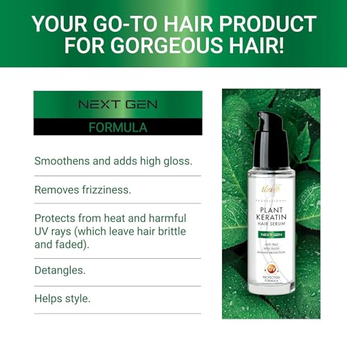 Nourishing Plant Keratin Hair Serum with Argan Oil and UV Protection, 45ml - Image 4