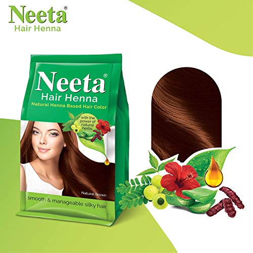 Natural Brown Henna Herbal Hair Dye Powder Ammonia Free 4.41 Oz Volume - Image 2