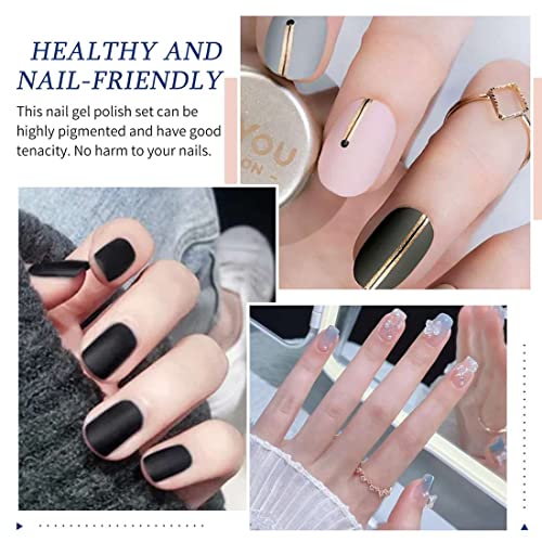 Gel Nail Polish Kit with U V Light for Nail 10 Colors Nail Gel Polish Set Manicure Accessory Tools Lamp Gel Nail Kit for Nail Art Manicure Salon DIY and Home (13SET-015) - Image 4