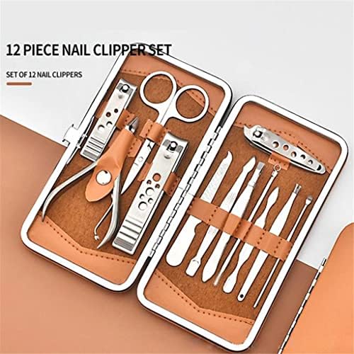 Scissors Nail Clippers Set Stainless Steel 12 Pieces of Nail Cutter Tools Pedicure Knife Toenail Dead Skin Pliers Manicure kit - Image 2