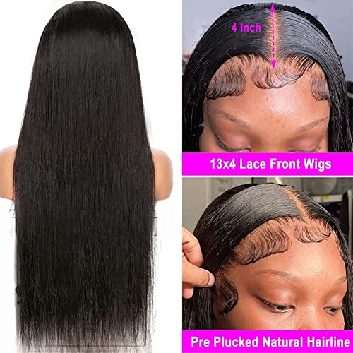 26-Inch Pre-Plucked Brazilian Virgin Human Hair Lace Wig Natural Comfort - Image 2