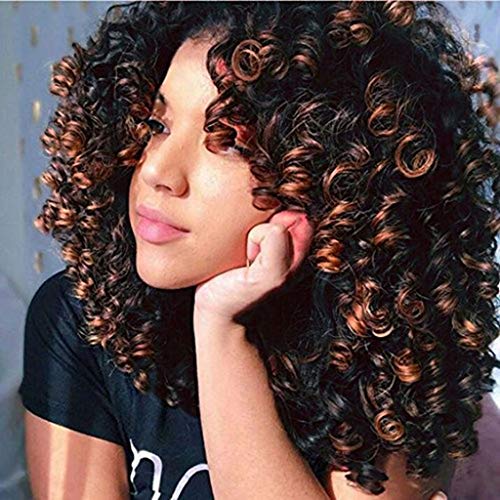 Chic Gray Afro Wig with Bangs, Adjustable Size for Effortless Styling - Image 4