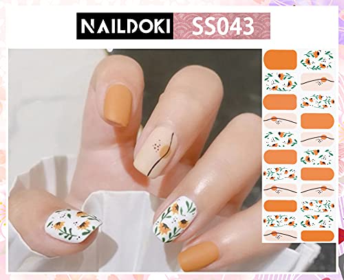 6 Sheets Self-Adhesive Gel Nail Art Decals for Women and Girls - Image 3