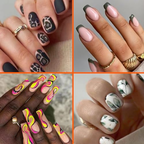 REAL ACRYLIC Glam Nails – Full Kit • NO BPA! • No Harmful Gel! Long-Lasting, Strong, & Safer than Most Artificial Nails (Do Vuh-Doo) - Image 3