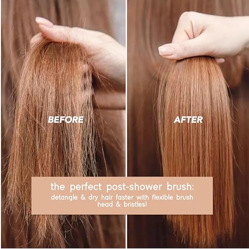 Tada Natural Beauty Bamboo Hair Brush l Wooden Comb l Bamboo Brushes for Wet Dry Curly Thick Straight Hair l Detangling Hairbrush for Women, Men, and Kids (Mini Wood Brush) - Image 2