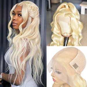 Blonde 30 Inch 13x6 Lace Front Wig 200% Density Body Wave Human Hair