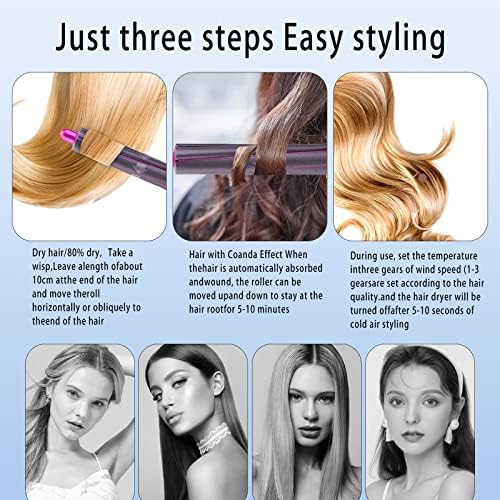Hair Curling Barrels,1.2 Inch Hair Curling Barrels Compatible with Dyson Airwrap Styler Attachment Parts Self Hair Curling Attachment for Dyson Supersonic Hair Dryer (No Hair Dryer) - Image 4