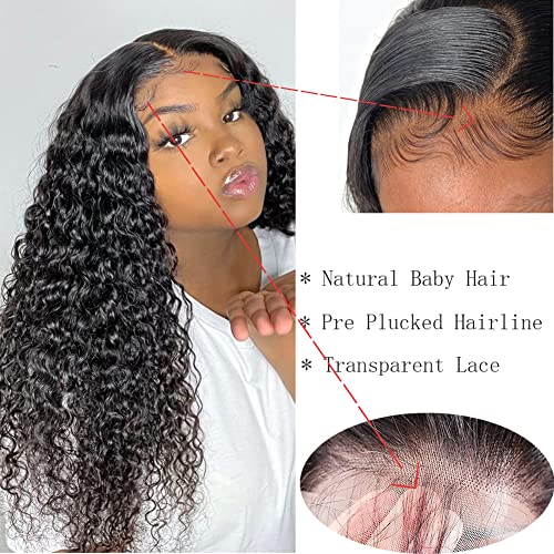 18-Inch 4x4 Closure Water Wave Human Hair Wig Natural Color Pre-Plucked - Image 4