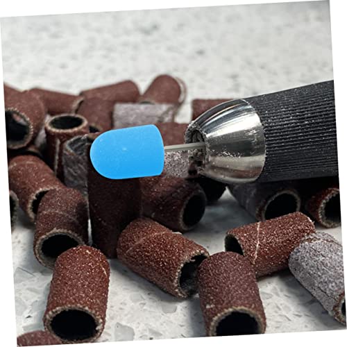 3 Sets Nail Color Sand Cap Nail Drill Accessory Electric Nail Drill Caps Nail Grinding Head Professional Manicure Kit Nail Tools Duster Inner Ring Plastic Glitch Pedicure - Image 9