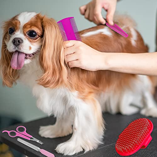 7 Piece Small Rabbit Grooming Kit with Nail Clippers and Pet Hair Remover - Adjustable Ring Strap - Image 4