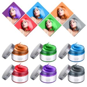 Temporary Silver Gray Washable Hair Dye Wax All Day Hold 4 oz