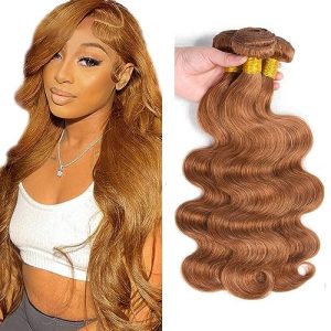 Light Brown 20 Inch 300g Body Wave 8A Brazilian Human Hair Extension Bundles