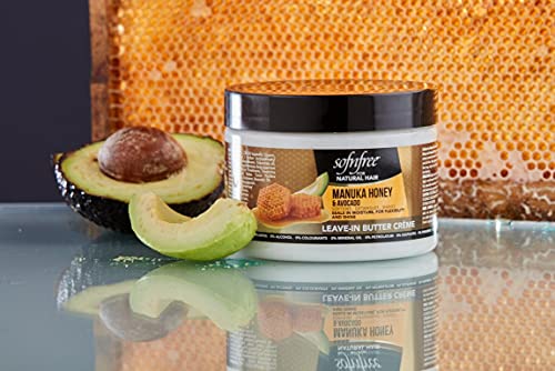 Sofn’free Leave-In Conditioner with Manuka Honey & Avocado Natural Hair Butter and Hair Moisturizer for Coily & Curly Hair - 11 Fl Oz (Pack of 3) - Image 3