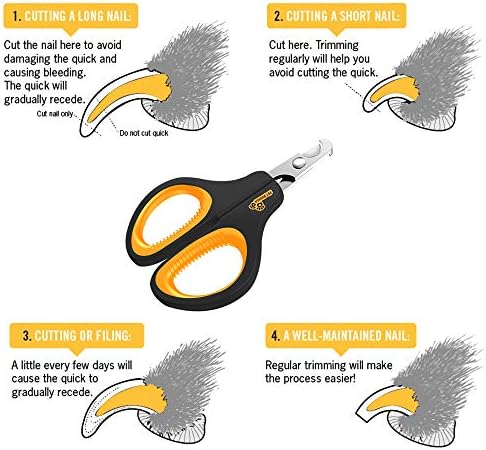Cat Nail Clipper - Professional Cat Claw trimmer & Cat Claw Clipper - Cat Nail Trimmers Suits All Small Animals such as Dogs, Cats, Puppies, Kittens, Birds, Hedgehogs, ferrets, rabbits, hamsters .. - Image 3