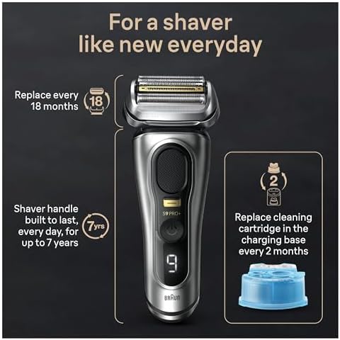 Braun Series 9 PRO+ Electric Shaver for Men 5 Shave Elements 60 Min Runtime New - Image 7