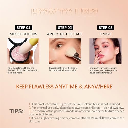 Fair Tone Baked Powder Foundation and Contour - Light Sheer Coverage, 0.35 oz - Image 8