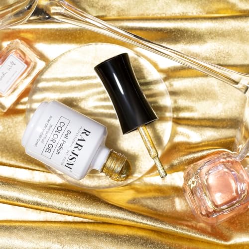 RARJSM Cat Eye Gel Nail Polish with Magnet Stick Diamond Brown Gold Velvet Cateye Glitter Gel Polish 15ml Single Bottle Sparkle Shimmer UV LED Curing Requires Soak Off Home Salon Christmas Manicure - Image 4