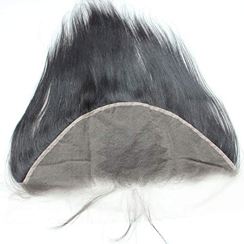 13X6 100 Real Soft Brazilian Hair Pre Plucked Full Lace Frontals Straight Human Hair Pieces 18 Inch Ear To Ear Transparent Lace Frontal Closure With Natural Hairline - Image 6