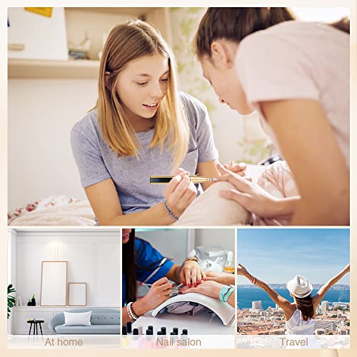 Scienbeauty Professional 30000RPM Rechargeable Nail Drill Kit 18K Gold Finish with 8 Bits for Acrylic and Gel - Image 9