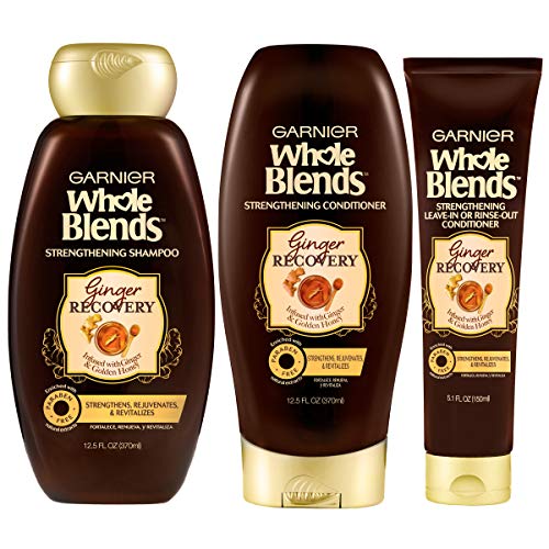 Garnier Hair Care Whole Blends Strengthening Ginger Recovery Shampoo, 12.5 Fluid Ounce - Image 7