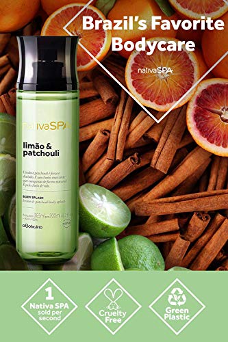 Nativa SPA Patchouli & Lemon Collection Body Splash Cologne by O Boticario | Linha Colonia Body Splash| Long Lasting Body Spray for Women | Refreshing Scented Body Mist (6.7 fl oz) - Image 7