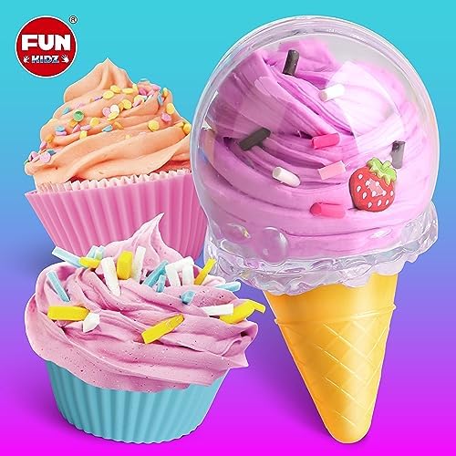FunKidz 35.16 Fl Oz Butter Slime Pack, Soft Ice Cream Slime Kit for Kids Ages 6-12 - Image 2