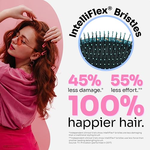 Wet Brush Original Detangler Hair Brush, Free Spirit Ocean - Ultra-Soft IntelliFlex Bristles - Detangling Brush Glide Through Tangles With Ease For All Hair Types - For Women, Men, Wet & Dry Hair - Image 3