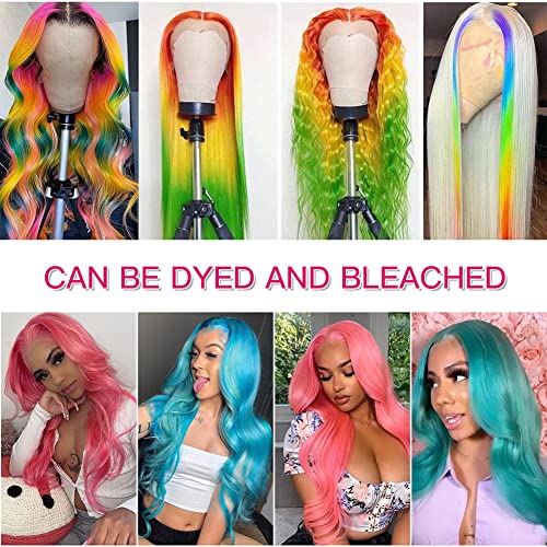 Blonde Lace Front Wigs Human Hair 13x6 Body Wave Lace Front Wig Human Hair Pre Plucked with Baby Hair 613 Transparent HD Lace Frontal Wig 180% Density Blonde Wig for Black Women 20 Inch - Image 7
