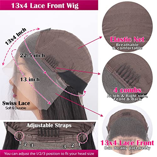28 Inch Body Wave 13x4 HD Lace Front Human Hair Wig Pre Plucked - Image 4