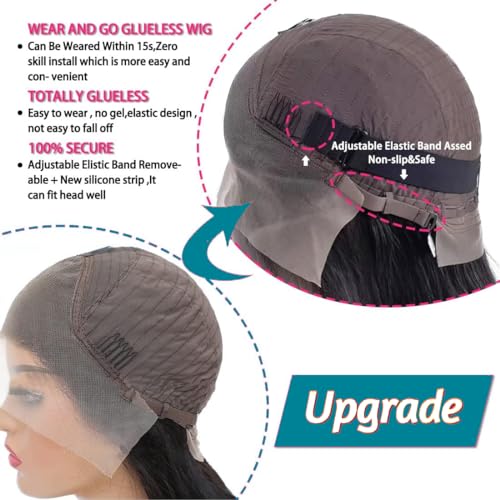 250 Density Body Wave Lace Front Wigs Human Hair Pre Plucked with Baby Hair Glueless Human Hair Wigs for Women 13x4 HD Transparent Lace Front Wigs with Natural Hairline 24 Inch - Image 6