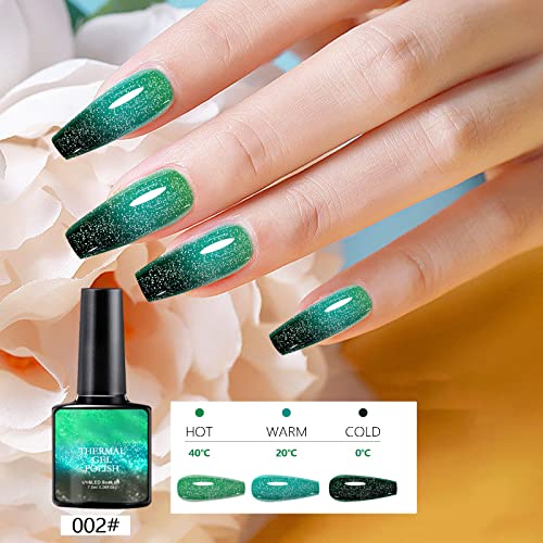 Jelly Gel Polish Nail Polish, Glitter Gel Polish Nude Gel Polish Gradient Color Chip-Resistant Quick Drying and Long-lasting Salon Manicure 0.26Fl OZ Nail Art Gel Nail Kit Prime of Day - Image 5