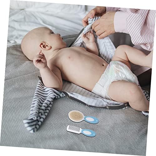 3pcs Wool Brush Home Baby Bath Brush Home Baby Shower Brush Baby Hair Brush Cleaning Shower Cleaning Scrubbers Shower Baby Natural Bristle Comb Wooden Newborn - Image 5